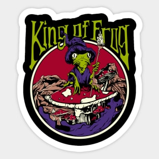 king of frog Sticker